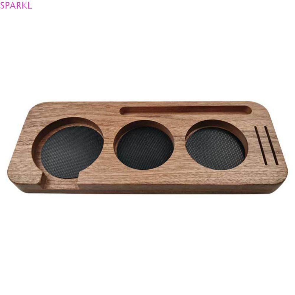 SPARKLENOVA Tamping Station Holder,ไม้ 51/58 มม.กาแฟTamping Station,มัลติฟังก์ชั่ทนทานReusable 3 Slo