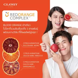 Glory Enriched Collagen คอลลาเจน + Tomato Lipo VitC วิตามินซีมะเขือเทศ + Blood Orange วิตามินส้มสีเลือด รวม 15 ซอง