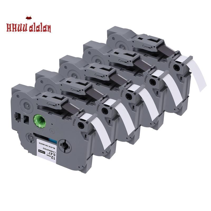 [ความเร็วสูง H]เทปเครื่องทําฉลาก 5 แพ็คสําหรับ TZe-231 -231 เทปเครื่องทําฉลาก P- เคลือบสําหรับรุ่น P