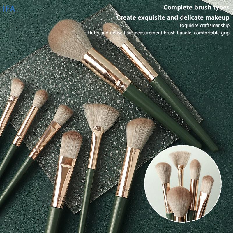 IFA ชุดแปรงแต่งหน้า 14 ชิ้นชุดเครื่องสําอาง Foundation แปรงอายแชโดว์ Professional Powder คอนซีลเลอร์