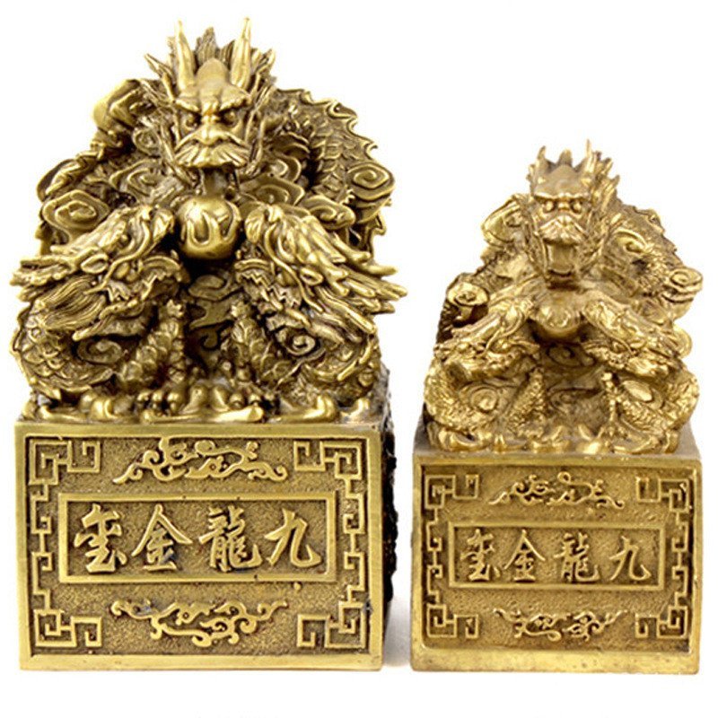 ทองแดงหัตถกรรมหยกซีล Kowloon Seal Kowloon ทองแดงซีลเครื่องประดับเครื่องประดับ Kowloon ทองเหลืองทองแด