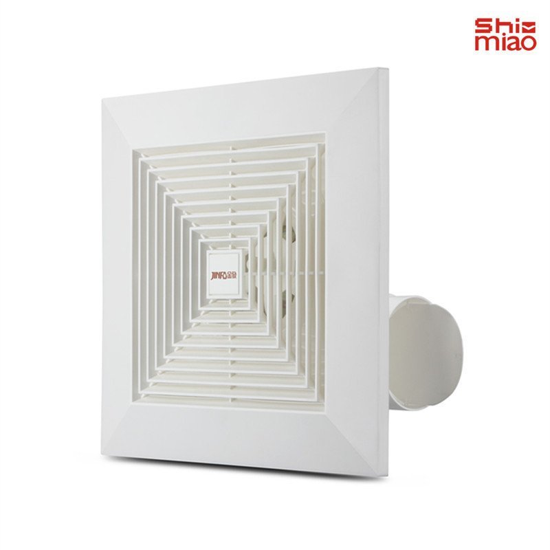 นิ้วพัดลมเพดานพัดลมดูดอากาศท่อเพดานห้องน้ําพัดลมดูดอากาศเพดานพัดลมระบายอากาศ8.10.12พลาสติก ว4มม