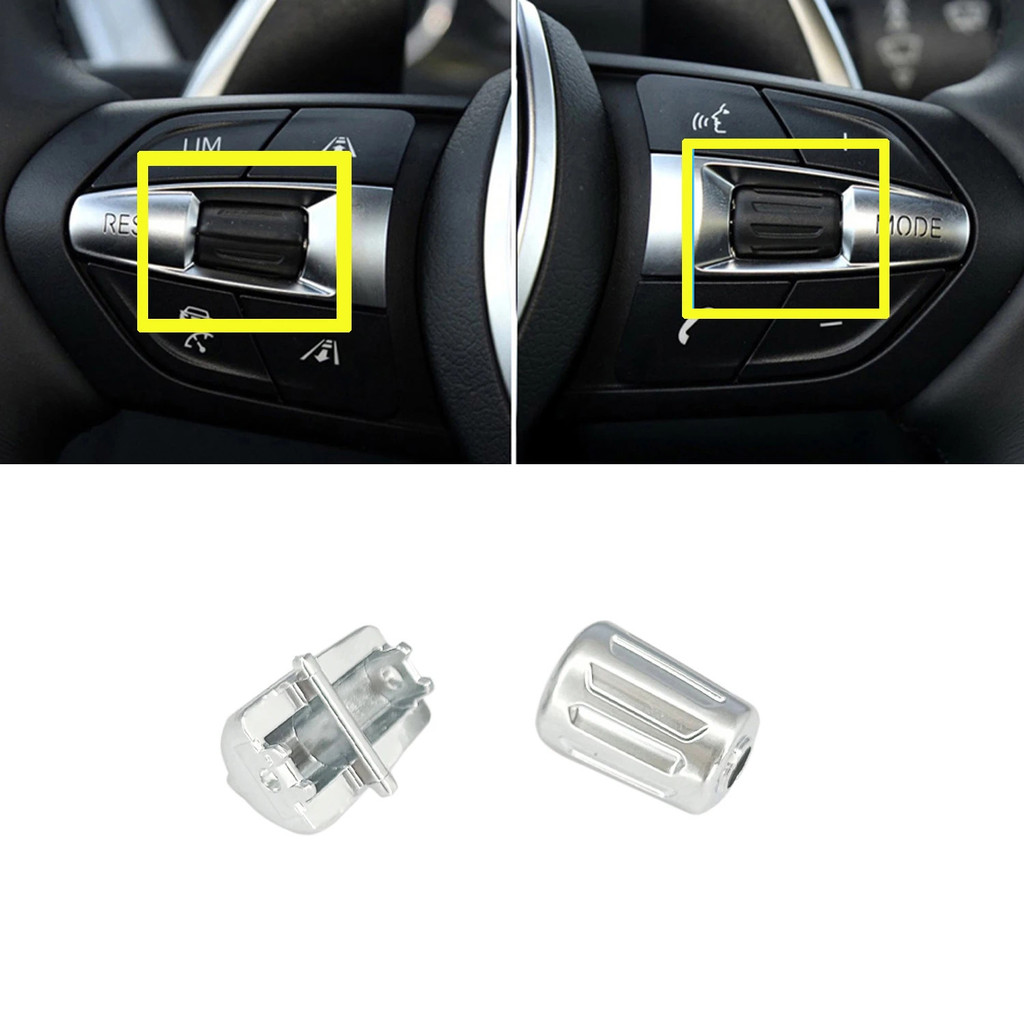 Silver Car M Sport Steering Wheel Button Knob For BMW 1 3 4 5 6 X3 X4 X5 X6 Series F10 F11 F30 F06 F