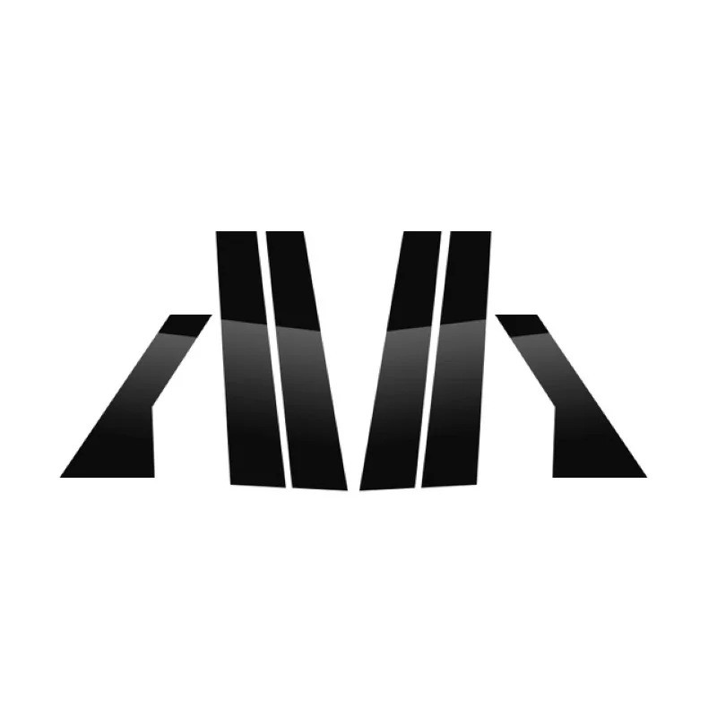 6PCS Polished Pillar Posts Fit For Hyundai Elantra   2022 Car Window Trim Cover BC Column