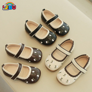 รองเท้าหนังสไตล์เกาหลีสำหรับเด็กผู้หญิงอายุ 2-16 ปี พื้นนิ่ม…