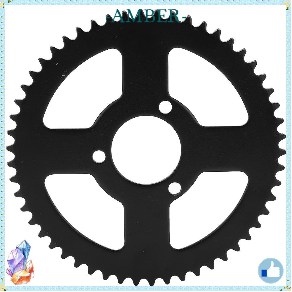 AMBER เฟืองโซ่,สําหรับ T8F โซ่ 35 มม.เส้นผ่านศูนย์กลางภายในเฟืองหลัง, เหล็กทนทาน T8F 54T สีดําเกียร์