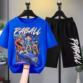 【จัดส่งไทย】2ชิ้น BOBเซ็ตชุดเด็ก เสื้อ+กางเกง ชุดสองชิ้นพร้อมส่ง&COD Children's T-shirt เสื้อยืดเด็ก คอตตอน ชุดสูทเด็กผู้