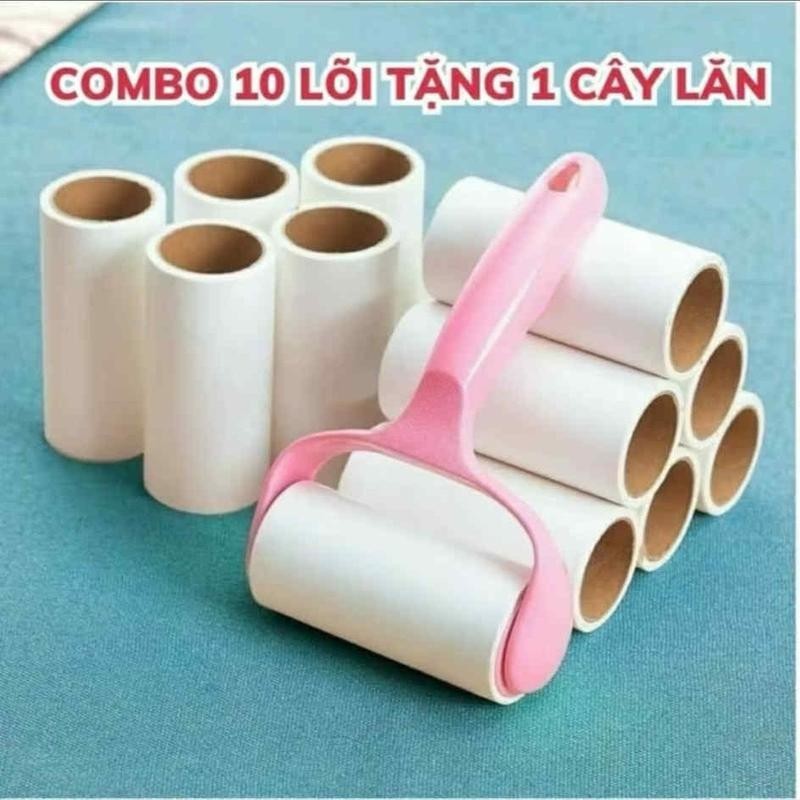 COMBO 10 DUST ROLLER CORE GET 1 ฟรีลูกกลิ้งสําหรับทําความสะอาดผ้า, BEDDINGS, SOFA เบาะ