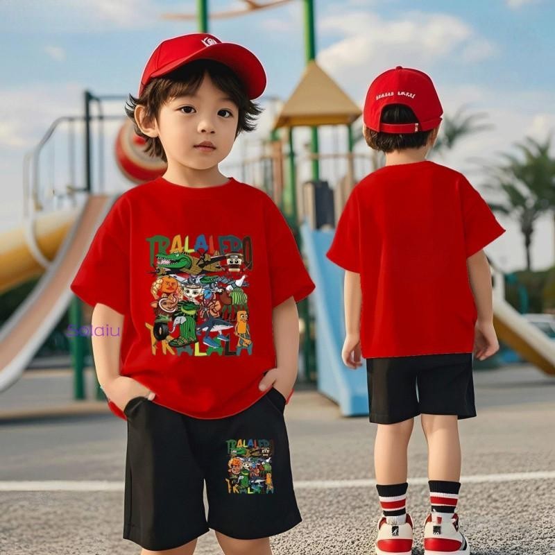 【จัดส่งไทย】2ชิ้น BOBเซ็ตชุดเด็ก เสื้อ+กางเกง ชุดสองชิ้น（จัดส่งจากประเทศไทย）ชุดสูทเด็กชาย ประกอบด้วยเสื้อกับกางเกงขาสั้น - รูปที่ 4