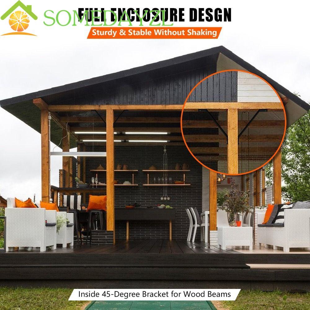 SOMEDAYZL Reinforcing Rod หนา 45° ขายึดรองรับโลหะ, Strut ทนทานก่อสร้าง Heavy-Duty Strengthening Gaze