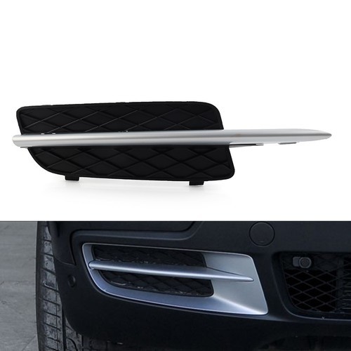 Closed Grid Front Bumper Fog Light Grill Lower W/Silver Trim For BMW X5 E70 X6 R