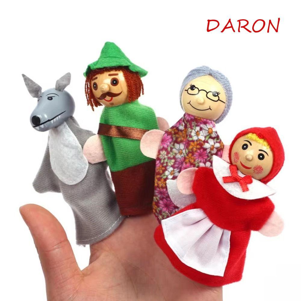 DARON ตุ๊กตา Plush, Fairy Tales Mini Hand Finger Puppets, การพัฒนาเด็กผ้าวัสดุชุดตุ๊กตา Brain-boosti