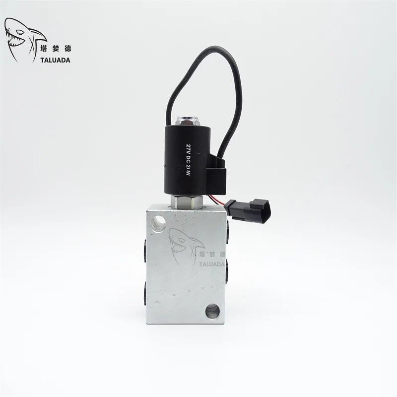 สําหรับโซลินอยด์วาล์ว R220-5 R1400W-7 R210W-5 EC210 24V 4-WAY Solenoid วาล์วชุดบรรเทาวาล์ว 34EA-9720