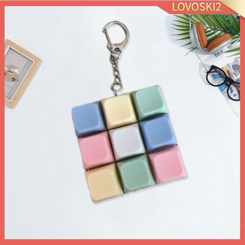 [Lovoski2] Keyboard Fidget Keychain Keyboard Fidget Click Mechanical Keys ความแปลกใหม่