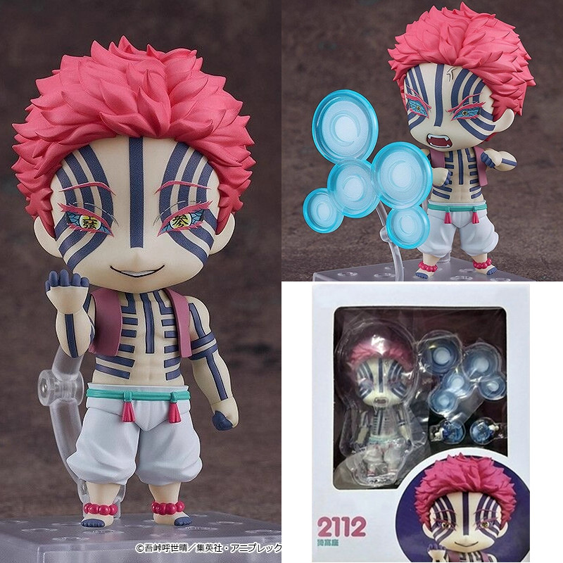Akaza Action Figure Demon Slayer Nendoroid 2112 รุ่นเคลื่อนย้ายได้ของเล่นรูป