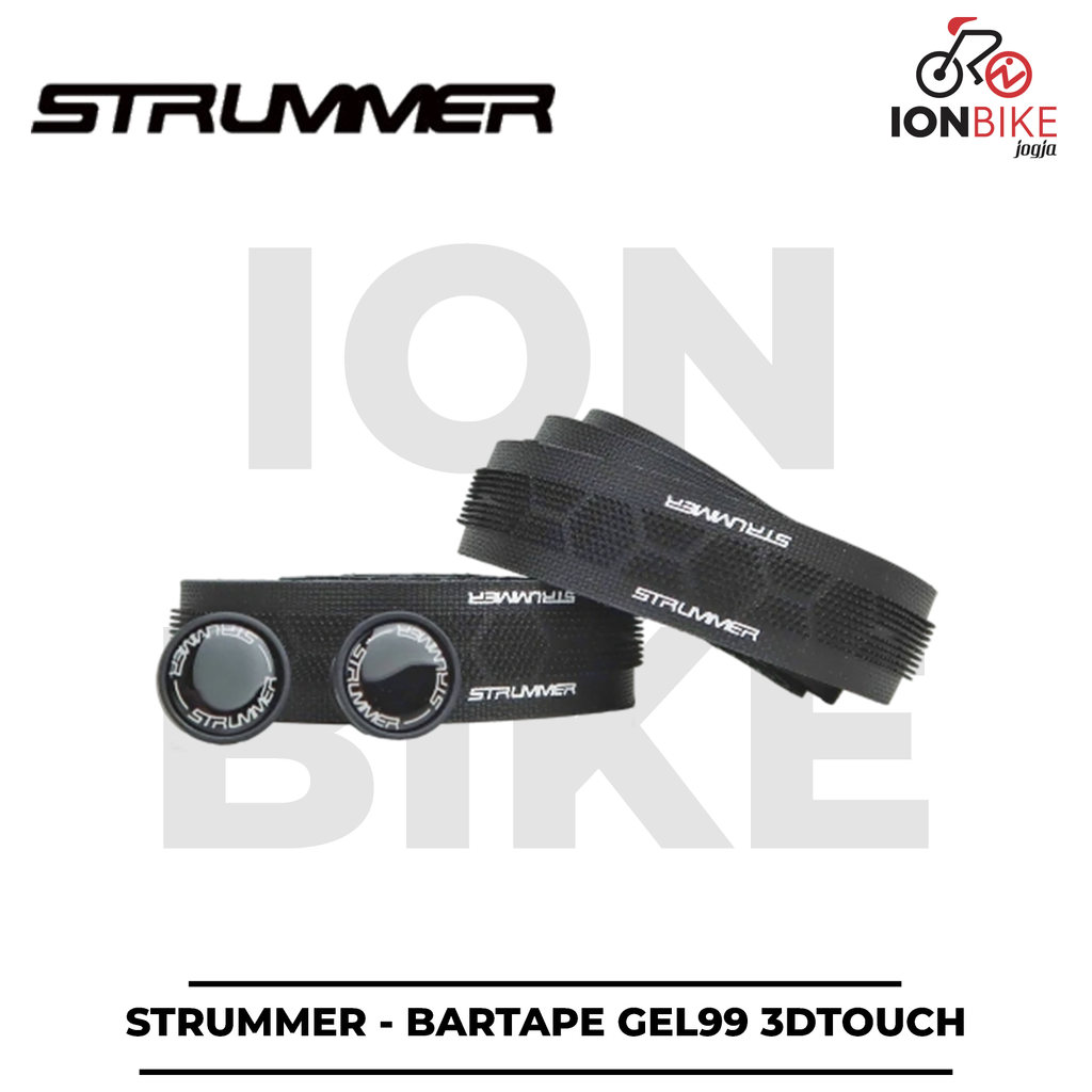 Bartape Strummer Gel 99 3D Touch Classic Motif 4 Hole Bar Tape Gravel Racing Bike 3.2mm - Gel99 Eva 