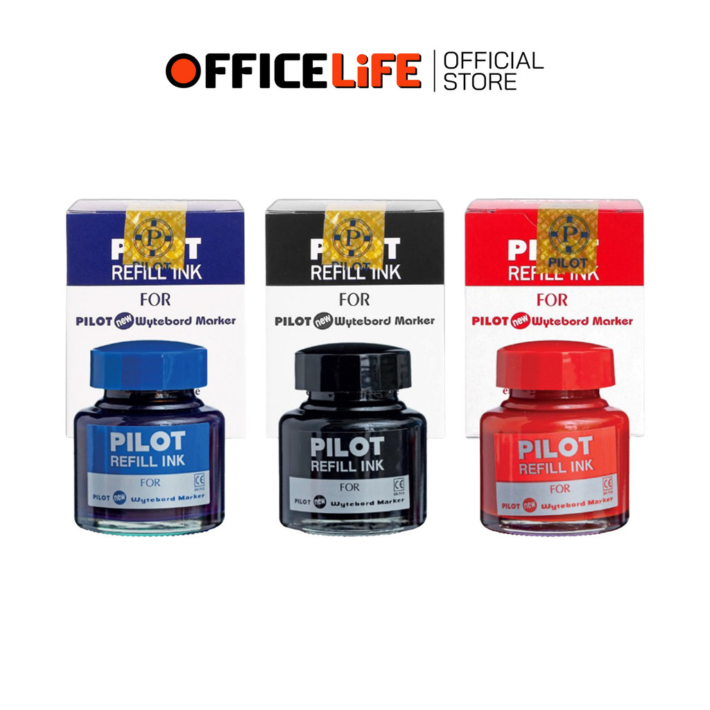 PILOT (ไพลอต) หมึกเติมปากกาไวท์บอร์ด หมึกเติม ลบได้ รุ่น WBMK-R ขนาด 30 cc. ( 12 ขวด )