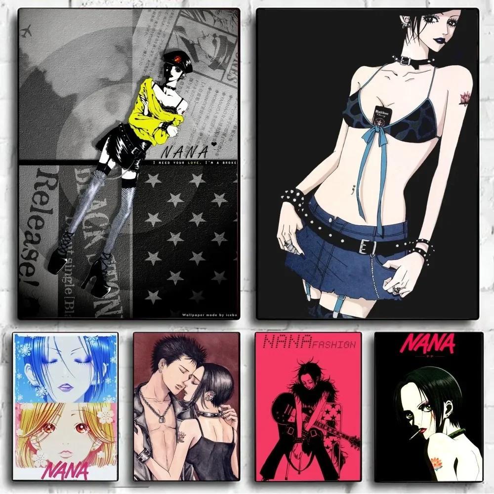 Vintage อะนิเมะญี่ปุ่น NANA โปสเตอร์ Unframed Wall Art สําหรับห้องนอน Study Kraft Club บาร์กระดาษพิม