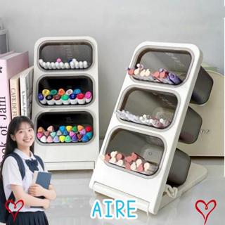 กล่องเก็บของตั้งโต๊ะ อากาศ ที่ใส่ปากกาเฉียงแบบพับได้ความจุขน…