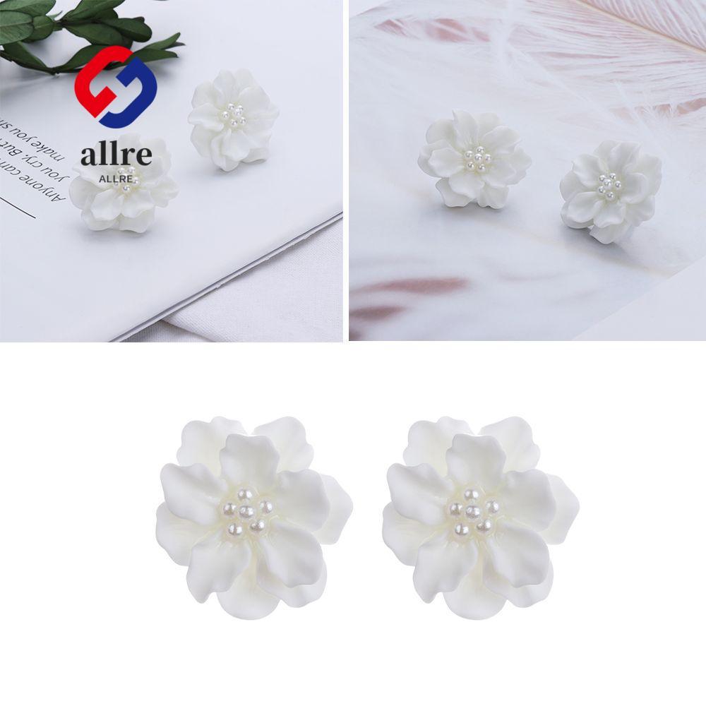 ALLRE Camellia Fashion Elegant Bohemian Big White Flower
