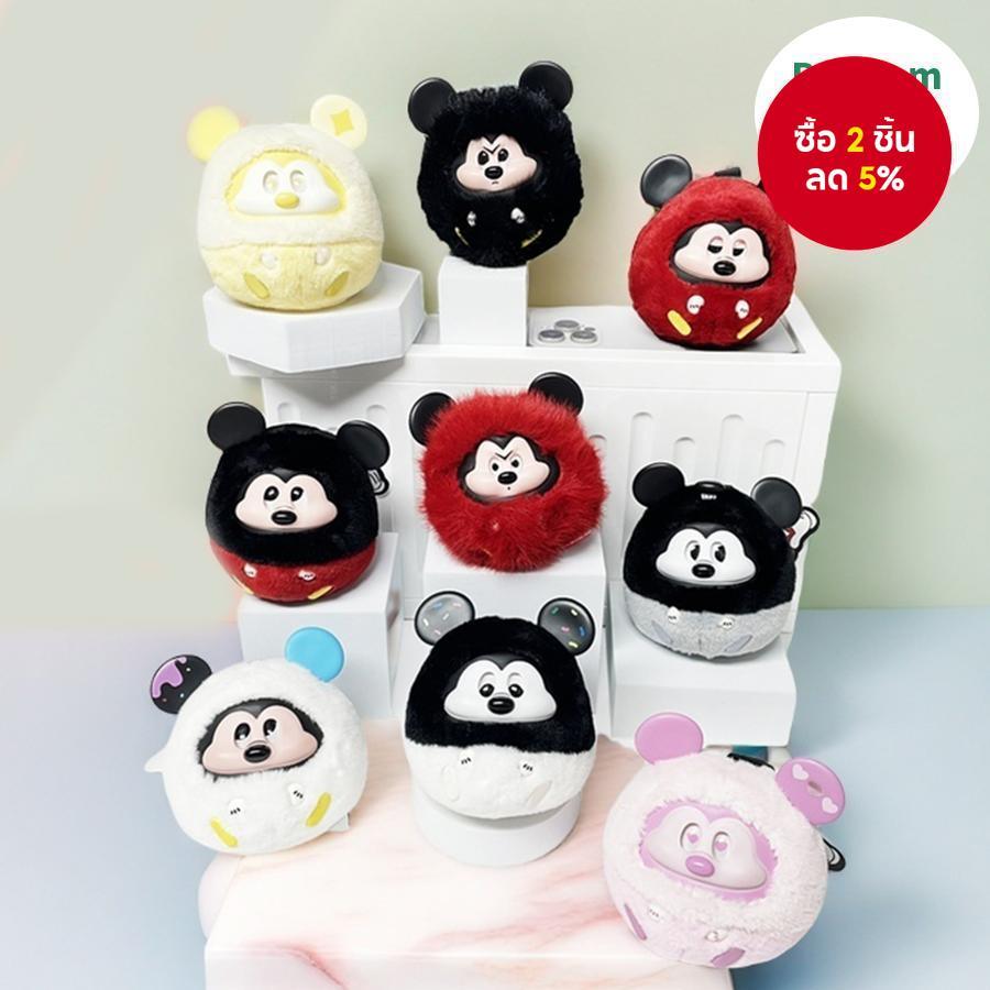 MINISO  ดิสนีย์ มิกกี้ คอลเลคชั่นน่ารักและทันสมัย พวงกุญแจกล่องสุ่มตุ๊กตาไวนิล ข