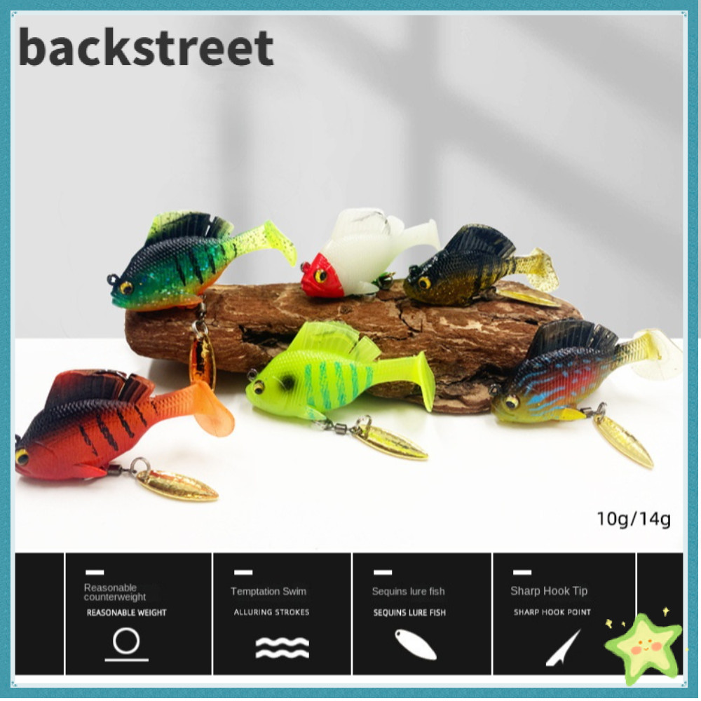 SwimBait DARK Sleeper เหยื่อนุ่มพร้อมตะขอตะกั่ว สไตล์ Shad & Trout