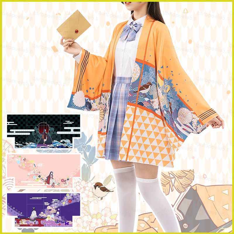 เสื้อโคสเพลย์ Haori จาก Demon Slayer สไตล์ของ Shinobu และ Nezuko ขนาดกำลังดีสำหรับใส่เล่นๆ