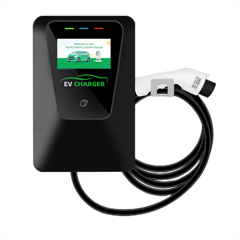 ยี่ห้อใหม่มาถึง APP ควบคุม 7kw 11kw 22kw Type2 AC EV Charger ติดผนัง EV สถานีชาร์จ