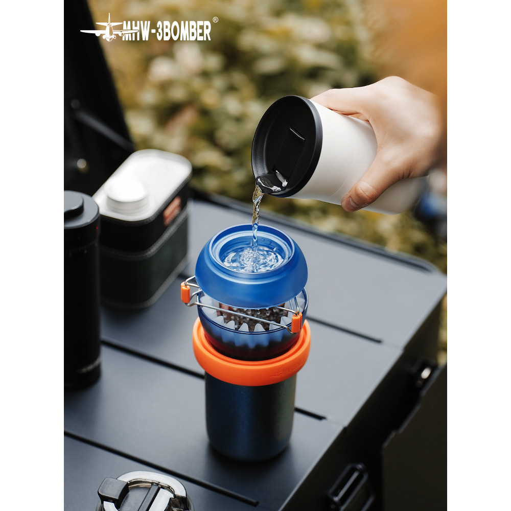 MHW-3BOMBER Bomber Egg Filter Cup Outdoor Hand Brew Coffee Filter Cup Hand Brew Pot Cake Filter Cup 