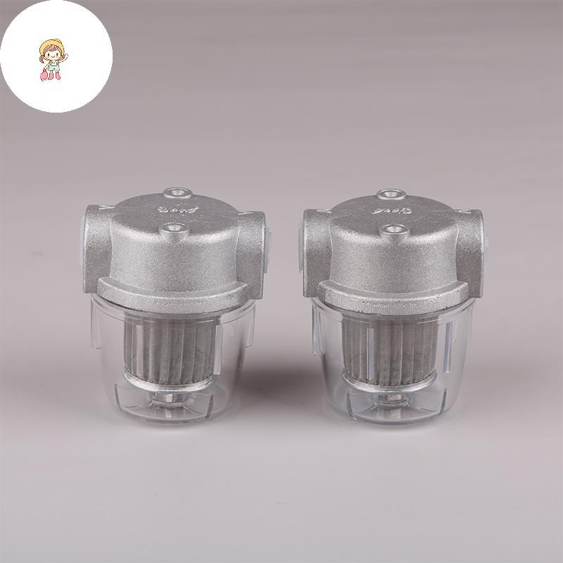 FOT กรองน้ํามันเครื่องสําหรับเตาน้ํามัน Transparent PC ถ้วย 1/4 "3/8" ตัวกรองเชื้อเพลิงขนาดเล็กสําหร