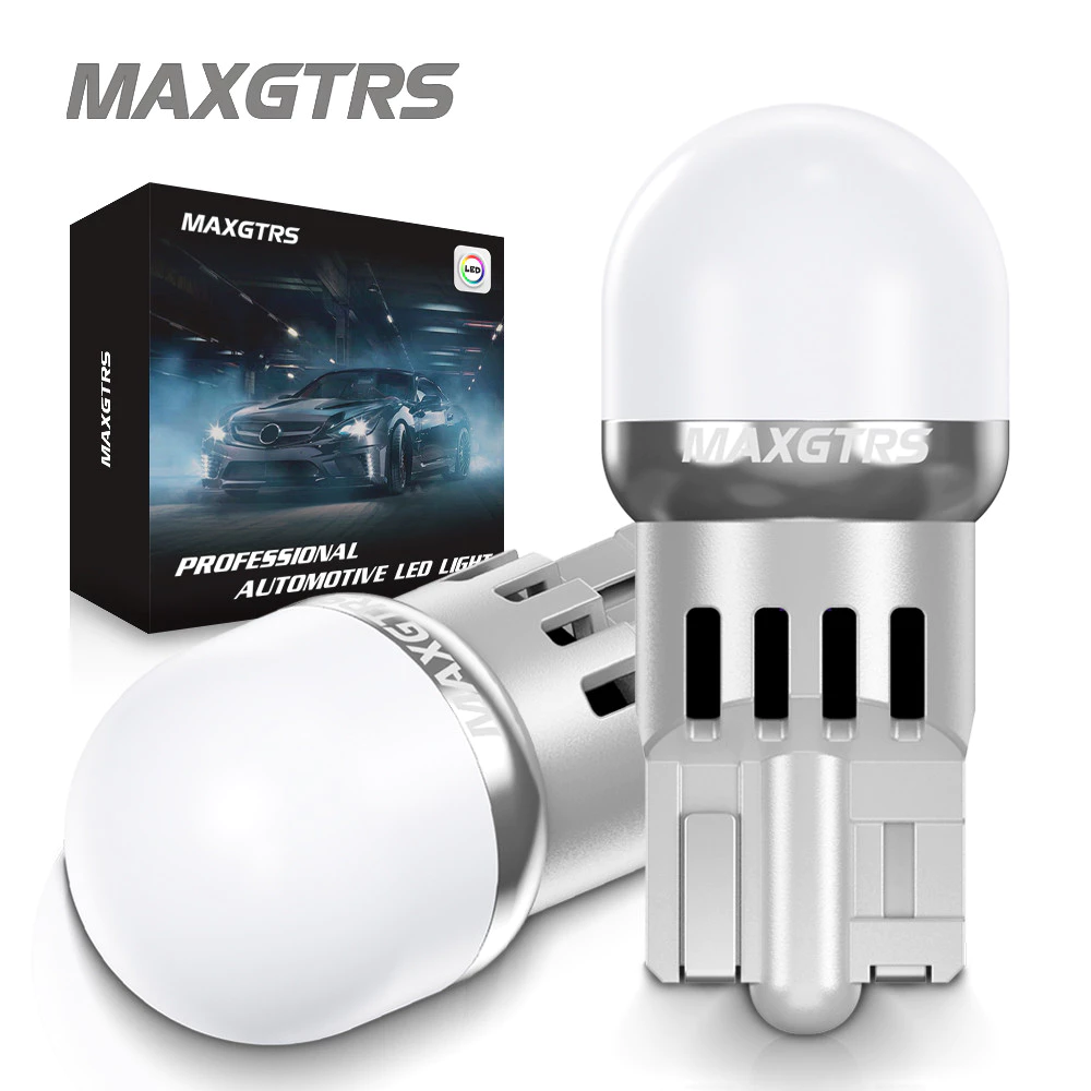 MAXGTRS T10 W5W 194 168 Soft Light 2SMD 3030 LED สีขาวสีเหลืองสีแดงสําหรับภายในอ่านป้ายทะเบียนโดมประตูเปลี่ยน Blub