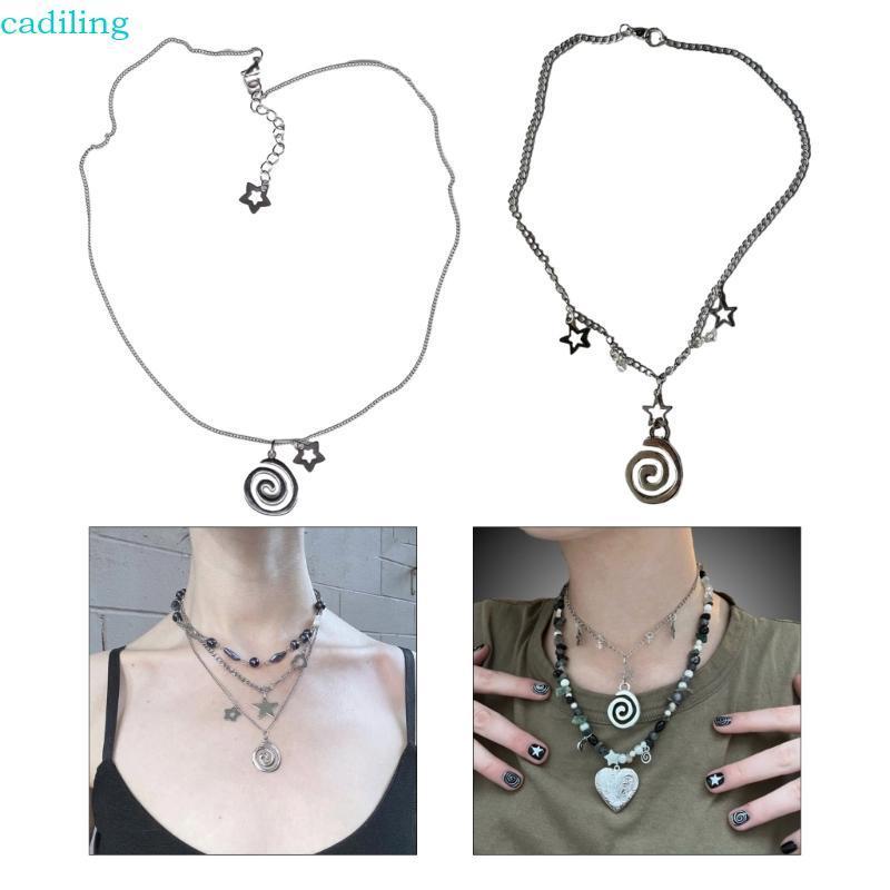 Cadiling Vortex Star จี้สร้อยคอ Clavicle Chain แฟชั่นสร้อยคอเครื่องประดับ