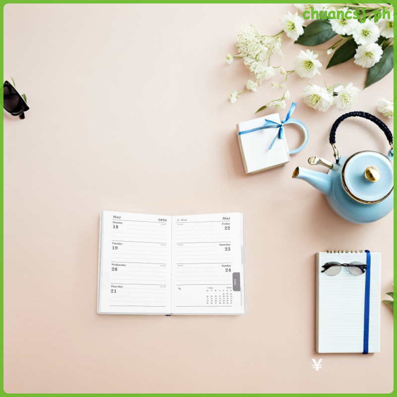 Pocket Notebook 2026 Calendar Compact Planner Notepad chuancsj