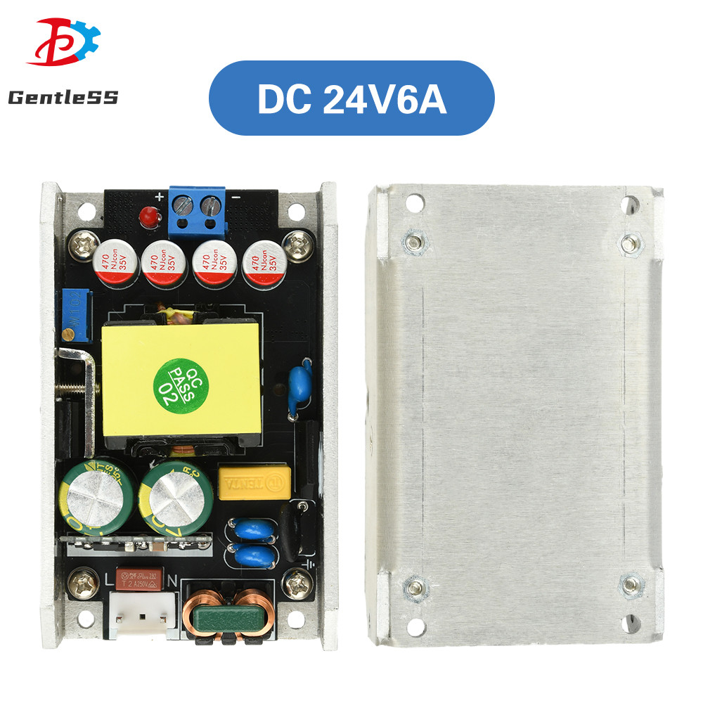 Compact GaN Power Supply Board AC170-265V ถึง DC24V 6A/12V 12A 150W High-Power Switching Power Suppl