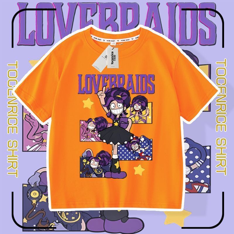 เสื้อยืดแขนสั้นลาย Poppy Time Play Lily Lovebraids สำหรับเด็กและผู้ใหญ่ 100-150cm เสื้อยืดคอตตอน ราคา ถูกที่สุด ดีลบีเคเค แกลเลอรีภาพที่ 4