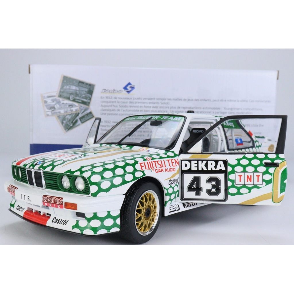 Solido 1: 18 BMW BMW E30 M3 DTM 1991 S1801505 เปิดประตูโลหะผสม