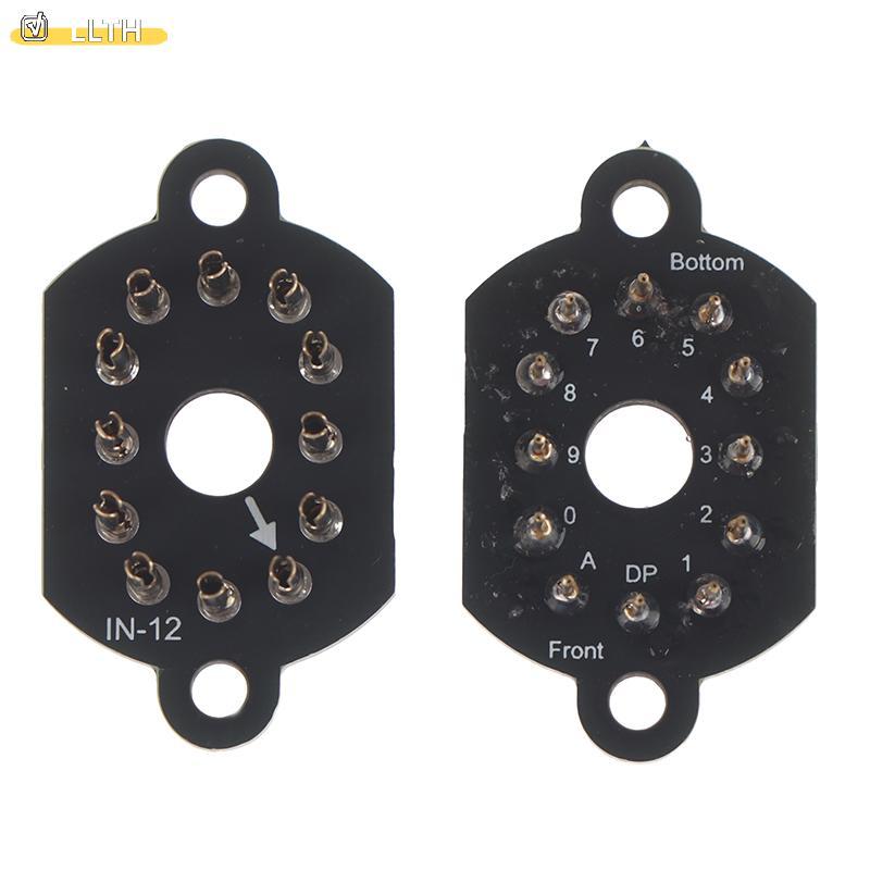 LLTH 1/4 ชิ้น 12pin เซรามิค Nixie Tube Holder Soet IN-12 Glow Tube Soet Tube Holder IN12 ร้อน
