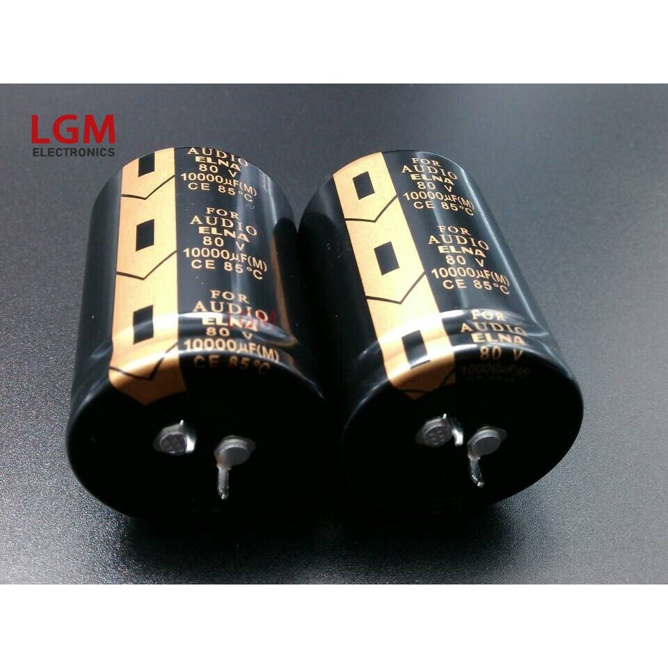 XJ 2 ชิ้น Elna Capacitor 80 V10000UF LAO สําหรับ AUDIO Series Audio สเตอริโอกรอง Electrolytic Capaci