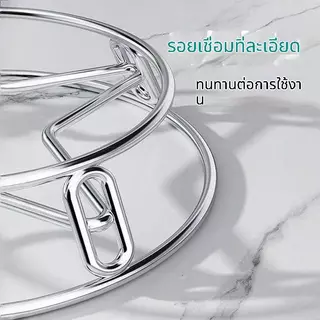 ชั้นวางหม้อสแตนเลส อเนกประสงค์ สำหรับห้องครัว หนาพิเศษ กันความร้อน ป้องกันลวก ใช้เป็นที่วาง/จัดเก็บ/นึ่งอาหารได้