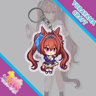Gantungan Kunci Uma Musume Mcqueen Rice Spe Satono, อะนิเมะ Lucu พวงกุญแจ