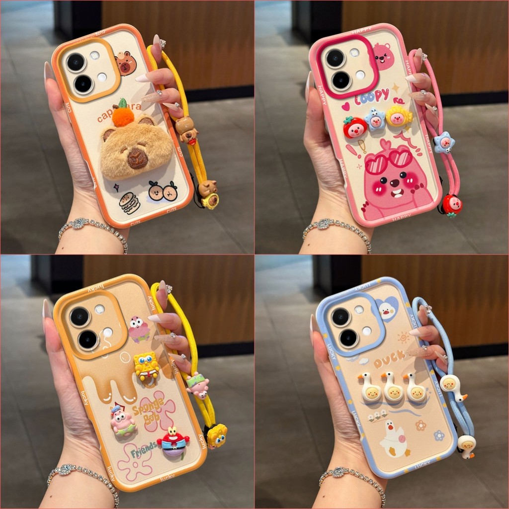 เคสสําหรับ VIVO Y05 เคสโทรศัพท์ซิลิโคนอ่อนนุ่มลายการ์ตูน 3D