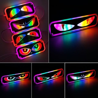 1pcs Universal 12V Led Module Devil Demon Eye Strobe Warning Light for Car Motorcycle RGB