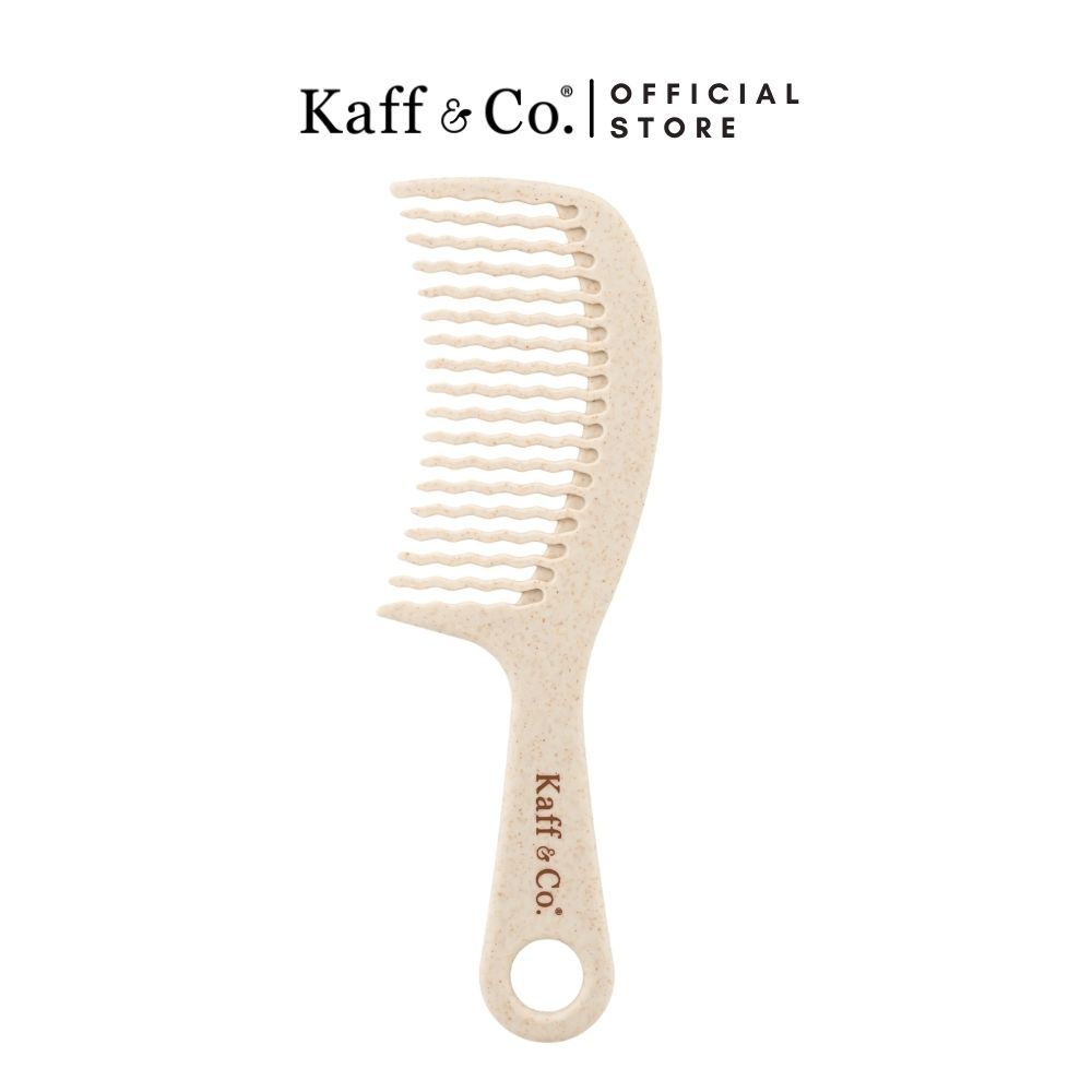 Kaff & Co. WAVY TOOTH DETANGLING COMB หวีซี่หยัก (ซิก-เเซก) ช่วยสางผมชี้ฟู ผมหยิก พันกัน