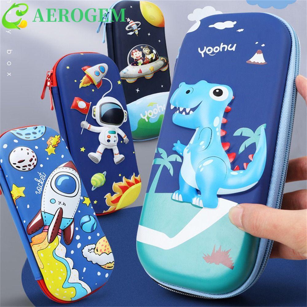 AEROGEM กล่องดินสอ 3D, กล่องดินสอ EVA Space 3D, มัลติฟังก์ชั่นไดโนเสาร์นักบินอวกาศ Space กระเป๋าดินสอของขวัญนักเรียน