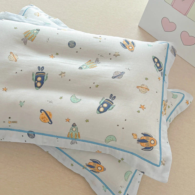 ปลอกหมอนเด็ก ผ้าฝ้าย 30x50 ซม. / 35x55 ซม. ผ้าก๊อซฝ้ายสองชั้น thumbnail 6