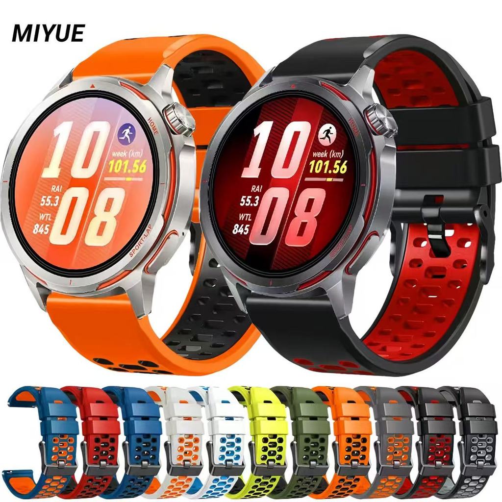 22 มม.สําหรับ Huawei GT6/GT6 Pro 46 มม./GT5/GT5 Pro 2 สีซิลิโคนเหลวสร้อยข้อมือสําหรับ Huawei Ultimate/GT Runner 2/นาฬิกา 4Pro/GT4/GT3/GT2 สายรัดข้อมือสําหรับ Huawei นาฬิกาอุปกรณ์เสริม