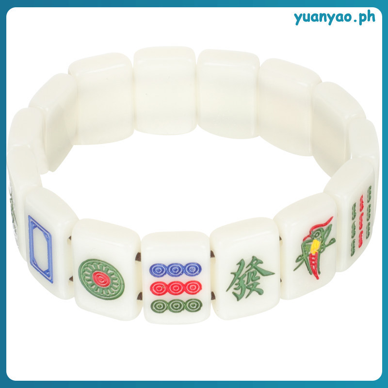 สร้อยข้อมือ เครื่องประดับไพ่นกกระจอก เพื่อนเจ้าสาว Mini Majong กระเบื้อง ผู้หญิง yuanyao