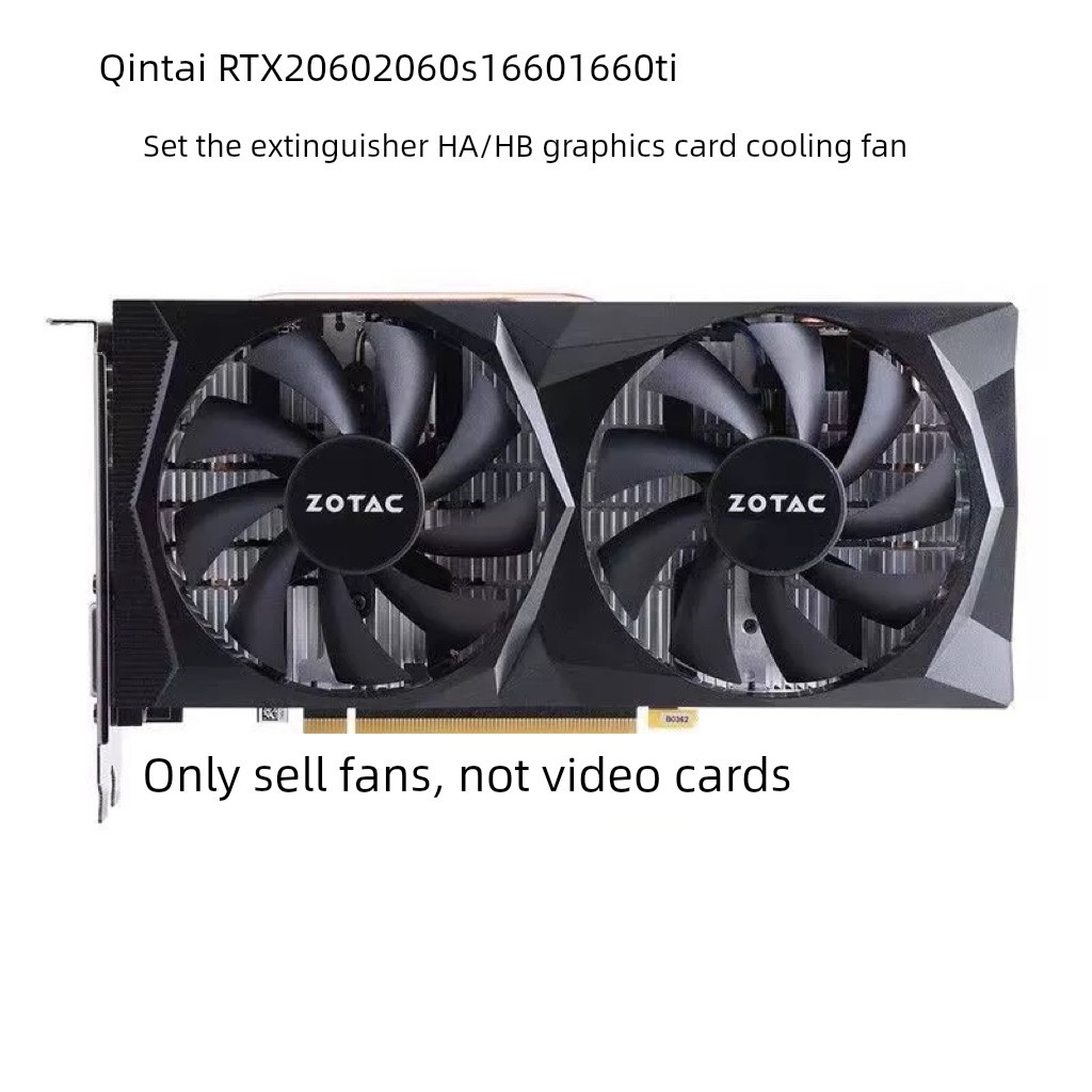 ZOTAC ZOTAC RTX 2060 2060s 1660ti Destroyer HA/HB กราฟิกการ์ดพัดลมเงียบ