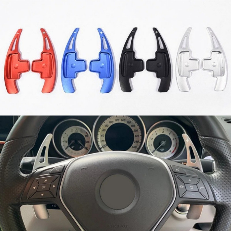 สําหรับ Mercedes-Benz AB Class พวงมาลัยรถ Paddle Shift Extension Shifters DSG W176 W246 GLK SLK CLA 