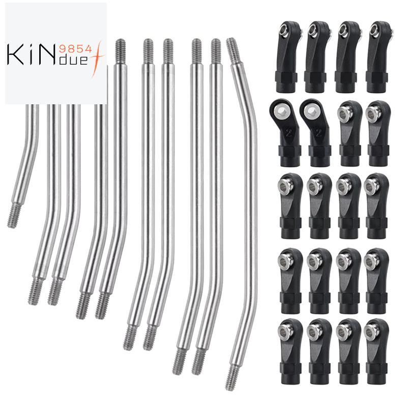 313 มม.RC Links Upper Lower Linkage Chassis Link ชุดปลายก้านพลาสติกสําหรับ 1/10 SCX10 II 90046 RC Cr